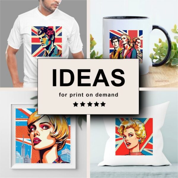 England Pop Art Merchandising