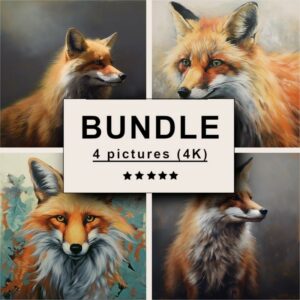 Fox Oil Painting Bundle