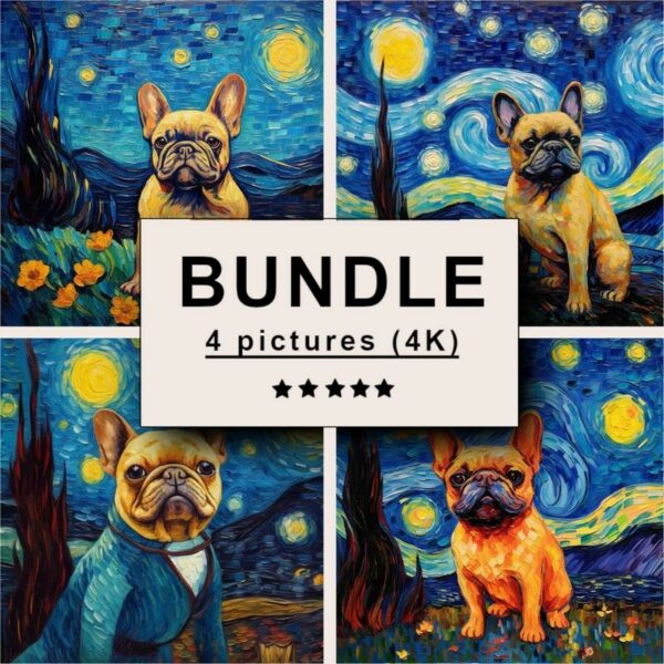 French Bulldog Impressionism Bundle