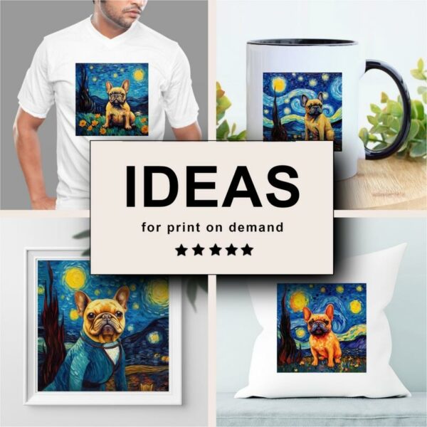 French Bulldog Impressionism Merchandising