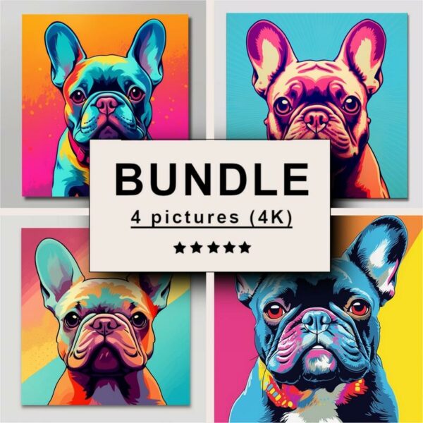 French Bulldog Pop Art Bundle