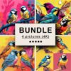 Garden Birds Pop Art Bundle