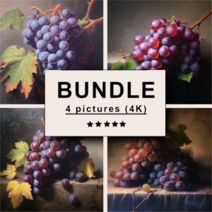 Grapes Oil Painting Bundle