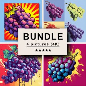 Grapes Pop Art Bundle