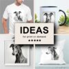 Greyhound Black White Draw Sketch Merchandising