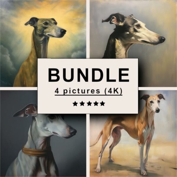 Greyhound Oil Painting Bundle