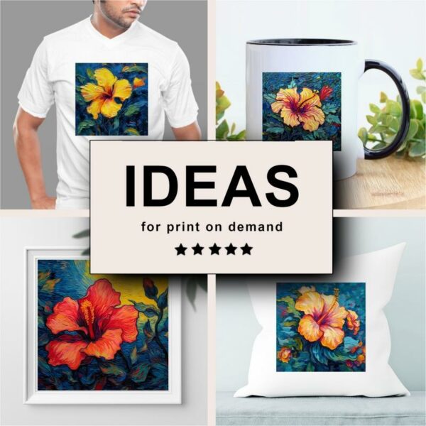 Hibiscus Impressionism Merchandising