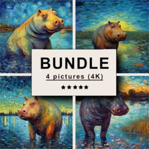 Hippopotamus Impressionism Bundle