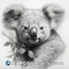 Howard koala drawing by john linley