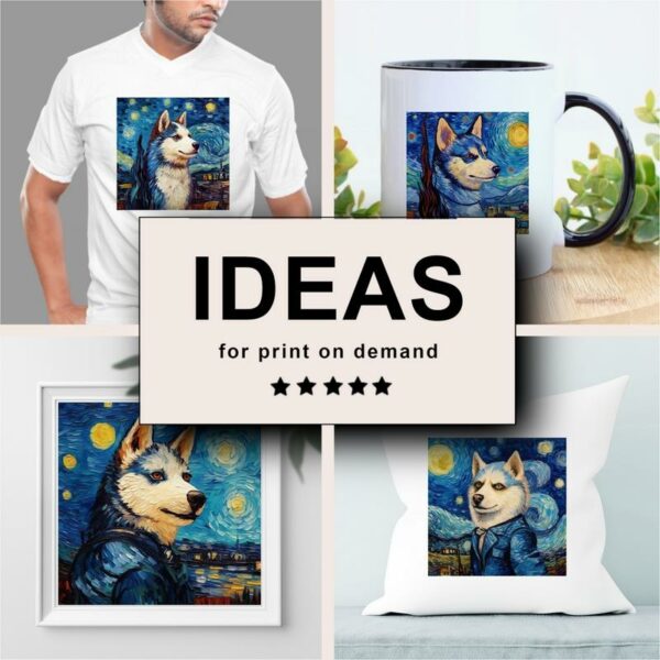 Husky Impressionism Merchandising