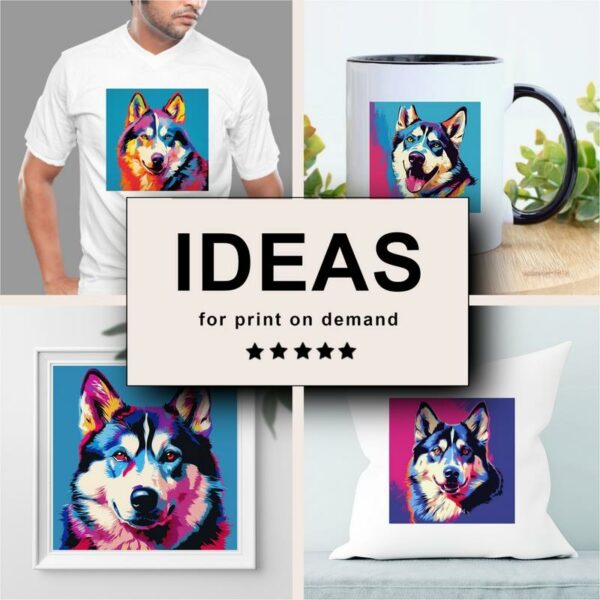 Husky Pop Art Merchandising