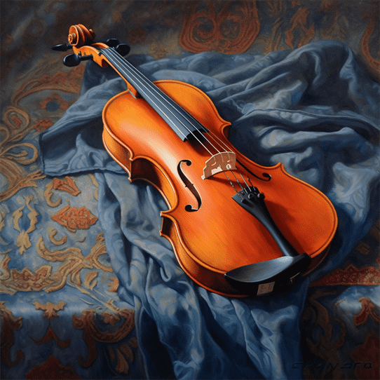 Violin object Paintings