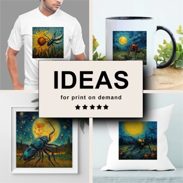 Insect and Arachnid Impressionism Merchandising
