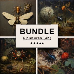 Insect and Arachnid Oil Painting Bundle