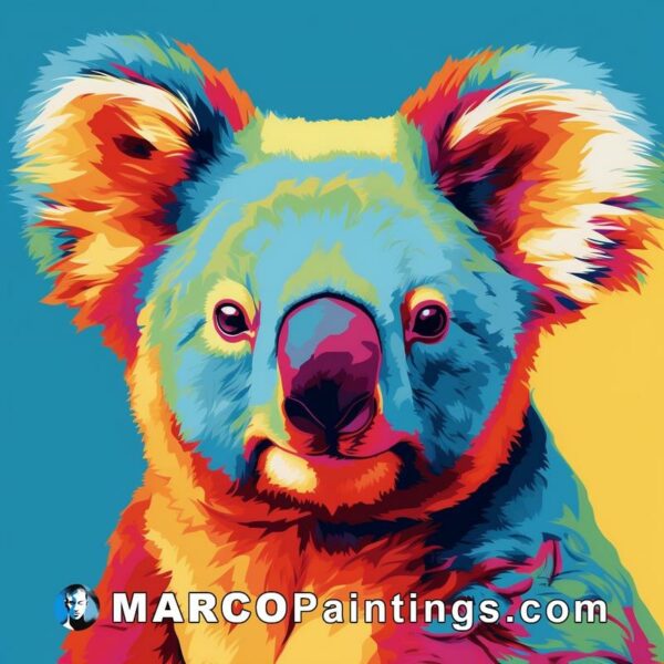 Koala painting by numbers
