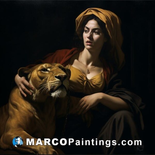 Lady of lancaster with her lion