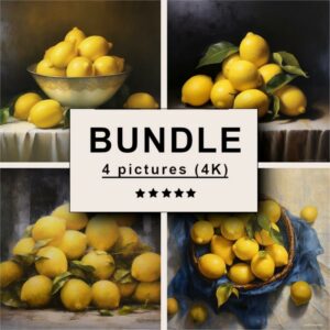 Lemons Oil Painting Bundle