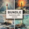 Lighthouse Oil Painting Bundle