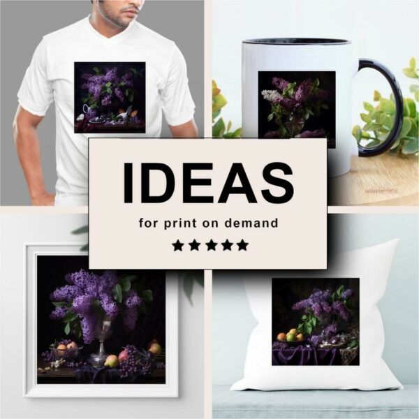 Lilacs Dramatic Lighting Merchandising