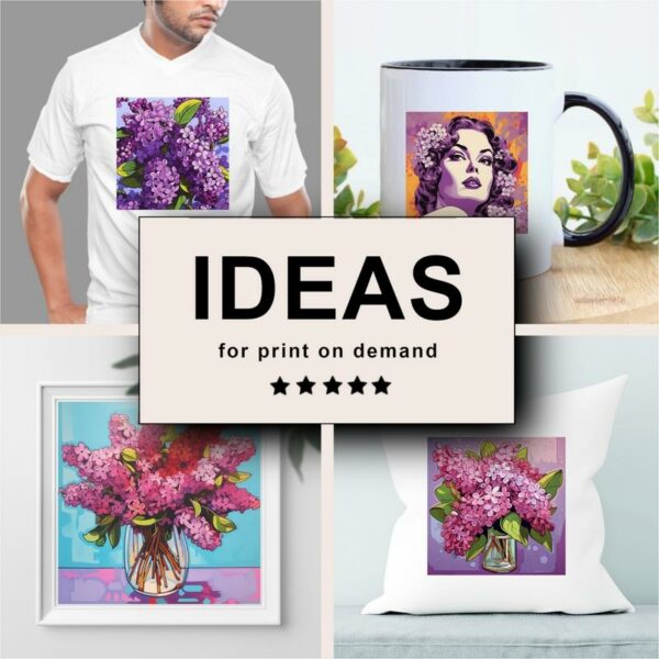 Lilacs Pop Art Merchandising