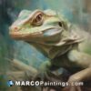 Lizard painting by adam sarif