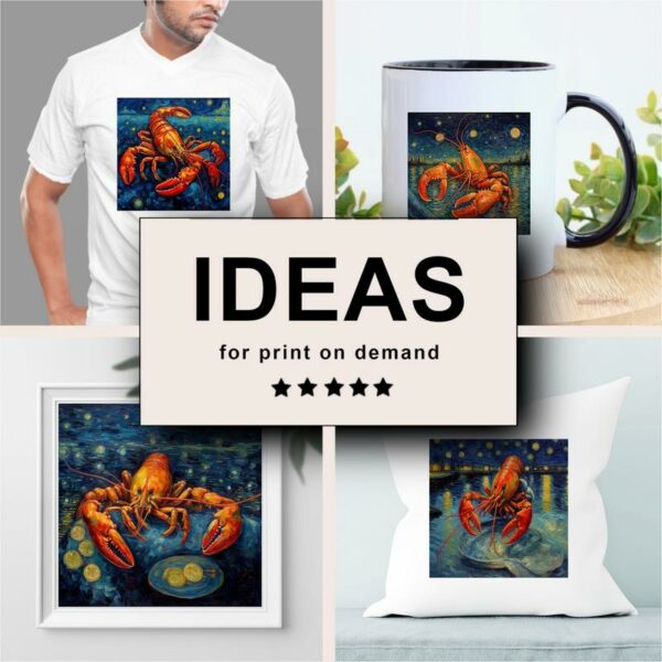 Lobster Impressionism Merchandising