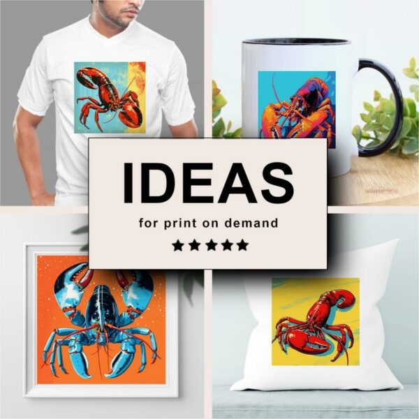Lobster Pop Art Merchandising