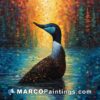 Loon at sunset limited edition 12 x 16