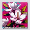 Magnolia flower canvas print