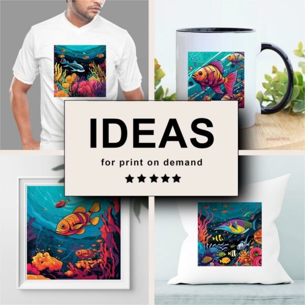 Marine Life Pop Art Merchandising