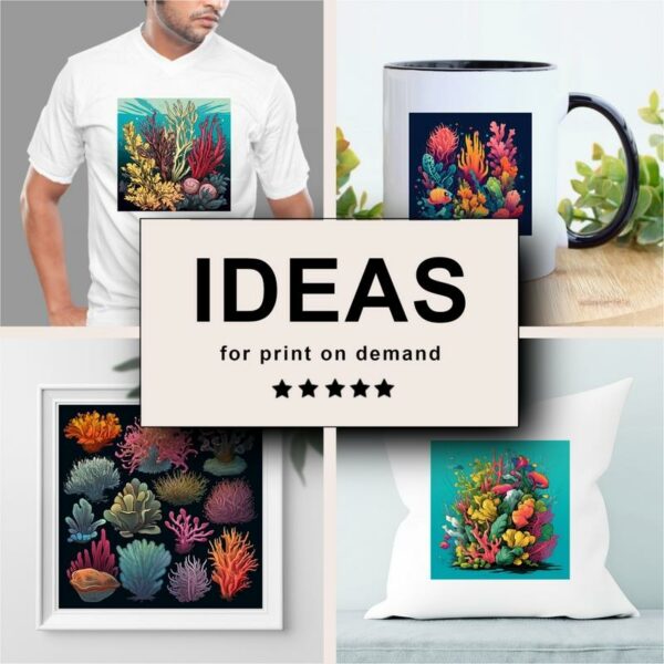 Marine Plants Pop Art Merchandising