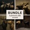 Moose and Elk Dramatic Lighting Bundle