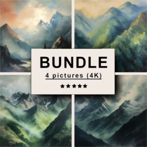 Mountains Oil Painting Bundle