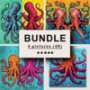 Octopus and Squid Pop Art Bundle