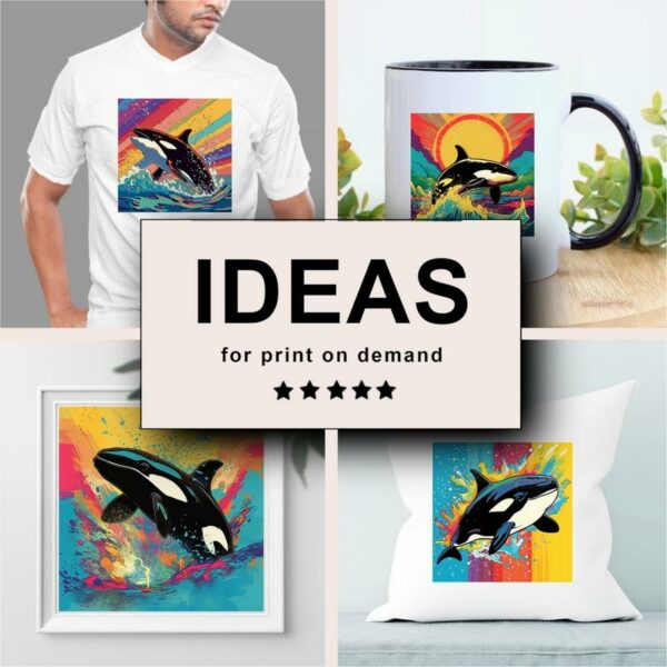Orca Pop Art Merchandising
