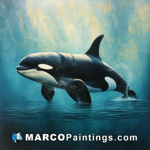 Orca' whale painting by steve mckay painting