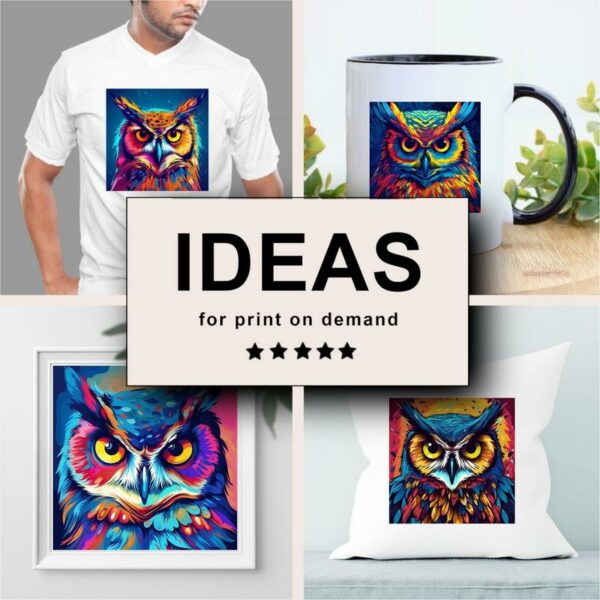 Owl Pop Art Merchandising