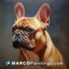 Paintings of french bulldog portrait of a french bulldog