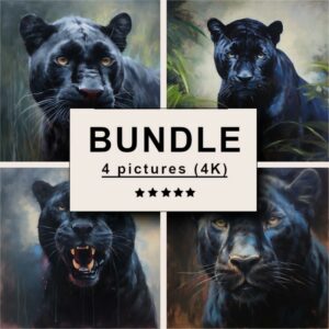 Panther Oil Painting Bundle
