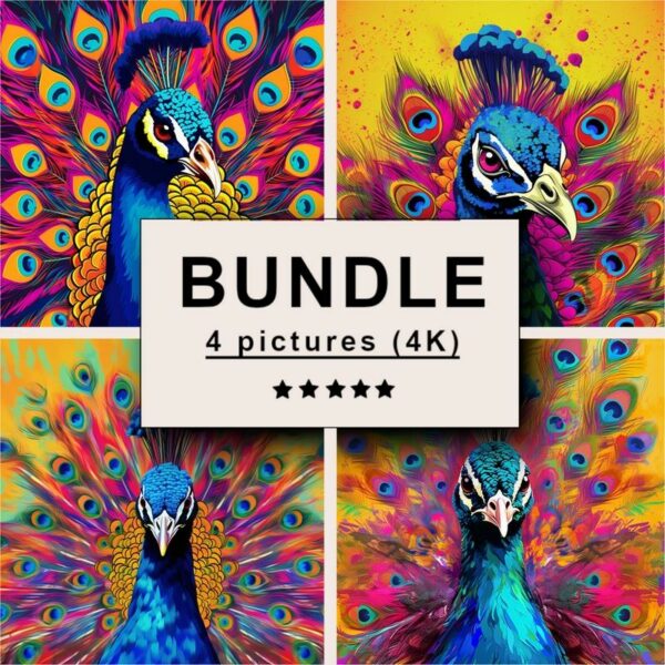 Peacock Pop Art Bundle