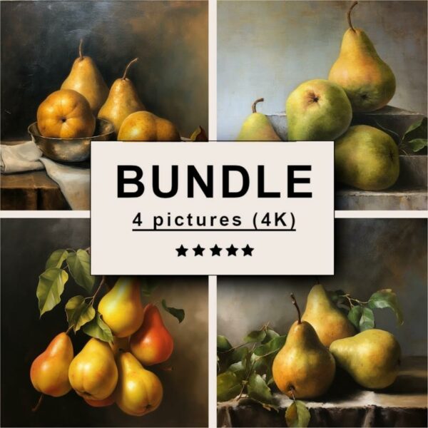 Pears Oil Painting Bundle