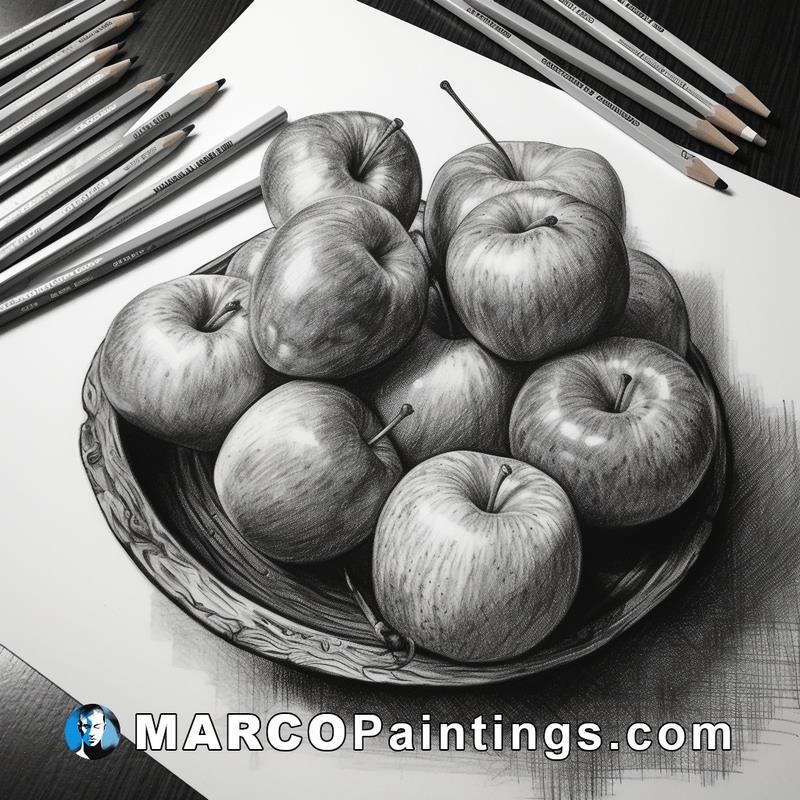 Realistic drawing of pears, apples, mango. Stock Vector | Adobe Stock