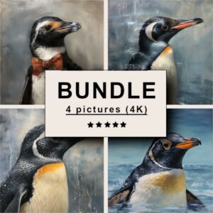 Penguin Oil Painting Bundle