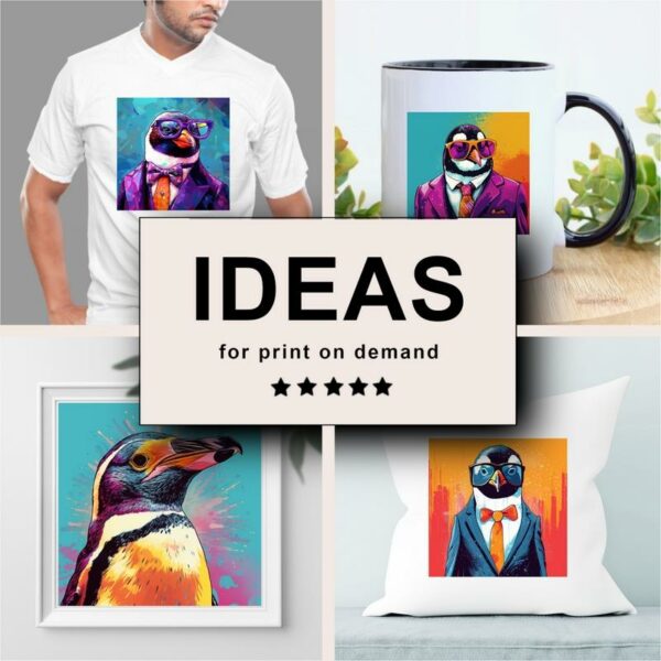 Penguin Pop Art Merchandising
