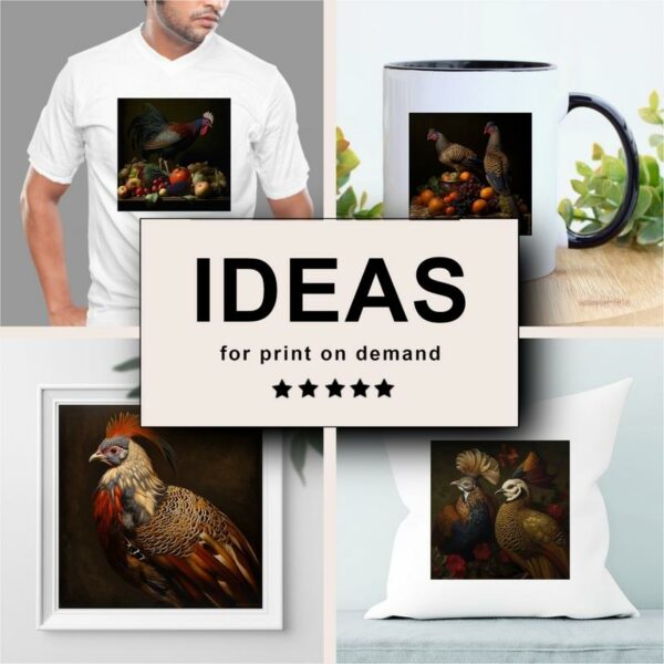 Pheasant and Partridge Dramatic Lighting Merchandising