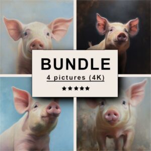 Pig Oil Painting Bundle