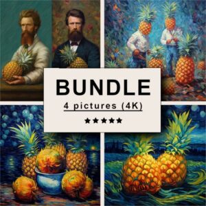 Pineapples Impressionism Bundle