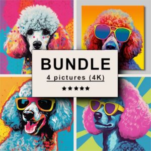 Poodle Pop Art Bundle