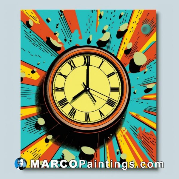 Pop art clock