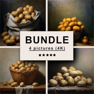 Potatoes Oil Painting Bundle